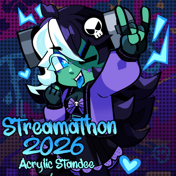 《 STREAMATHON 》LET'S GO! Acrylic Standee【 PatchworkdMonster 】