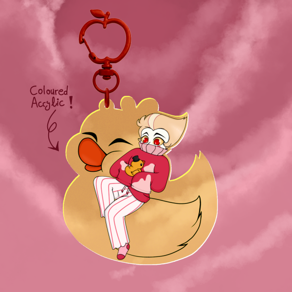 Lucifer Duck shaped Keychain