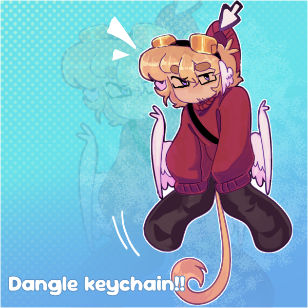Dangling Grian Keychain