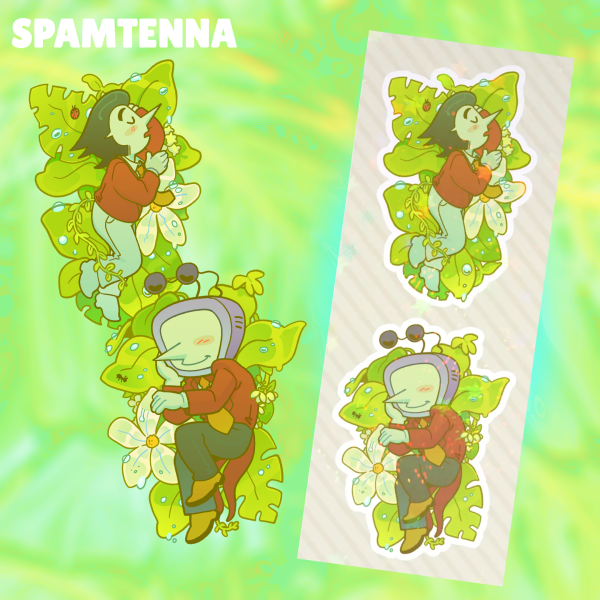 🌿Foliage Spamtenna Sticker Sheet!