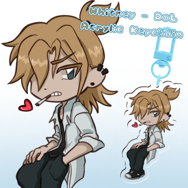 Whitney - DoL (Degrees of Lewdity) 6cm double-sided keychain