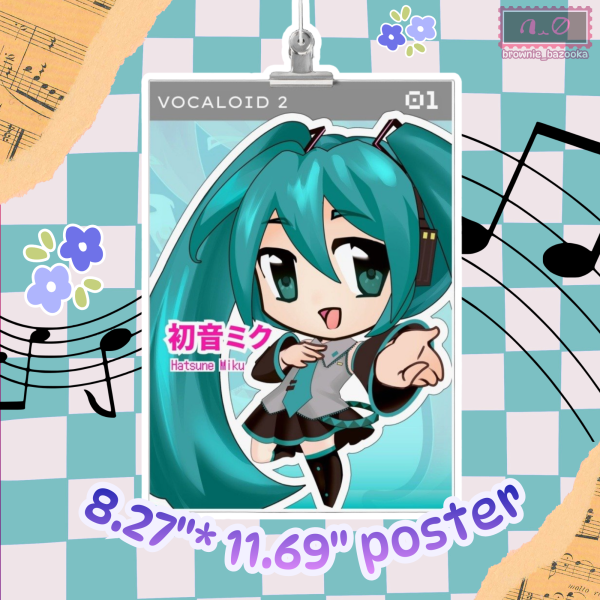 Hatsune Miku Pseudo Box Art Print