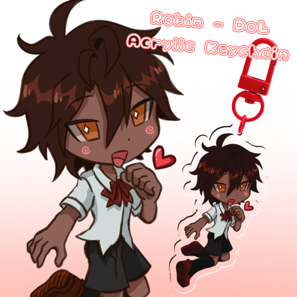Robin - DoL (Degrees of Lewdity) 6cm double-sided keychain