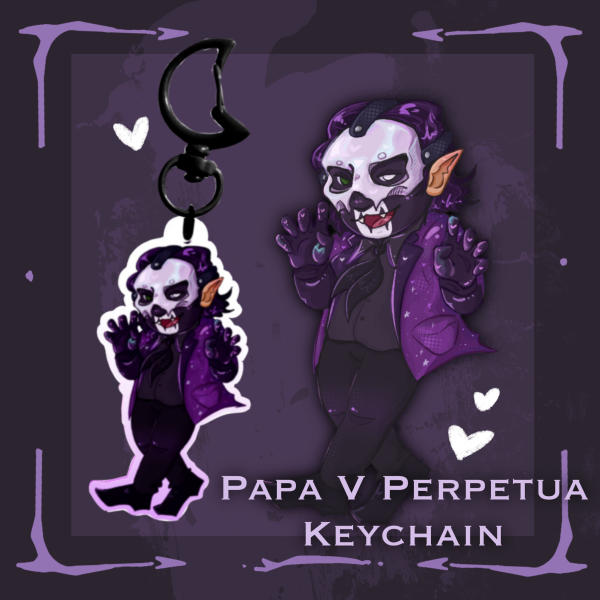 Papa V Perpetua Keychain