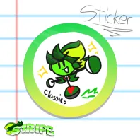 Stripe CLASSICS Sketch Sticker