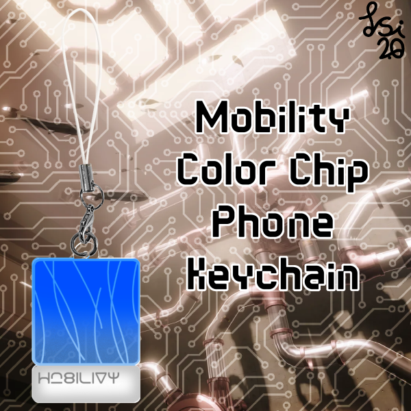 Mobility Color Chip Phone Keychain