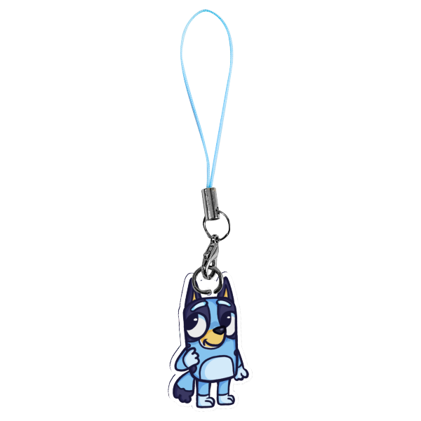 Bluey Clear Acrylic Phone Charm