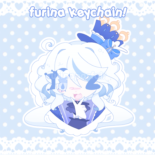 Furina Heart Keychain!