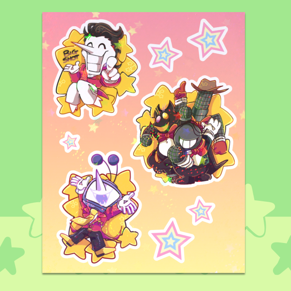 The Stars Of The Show Sticker Sheet