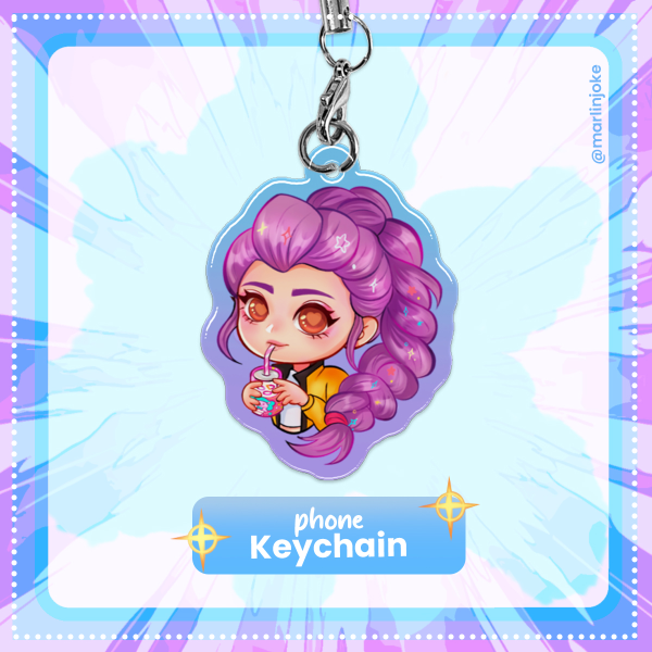 Rumi Huntrix - Epoxy phone Keychain