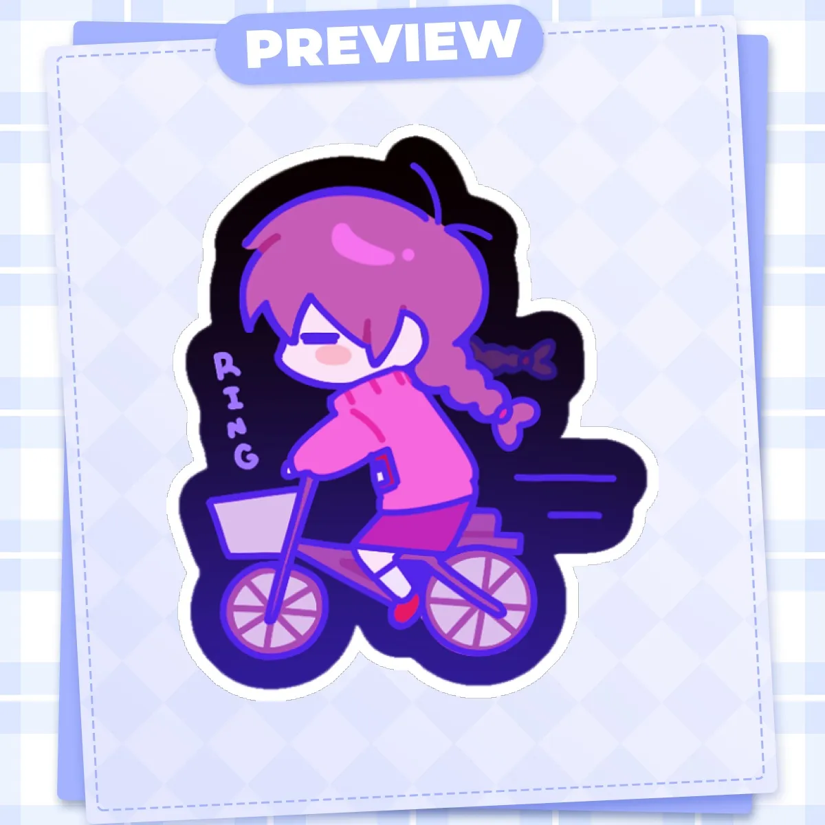 [Yume Nikki] Madotsuki Cycle! (Matte Sticker)