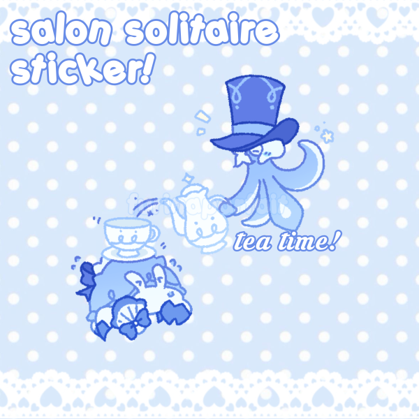 Tea Time! Salon Solitaire Sticker