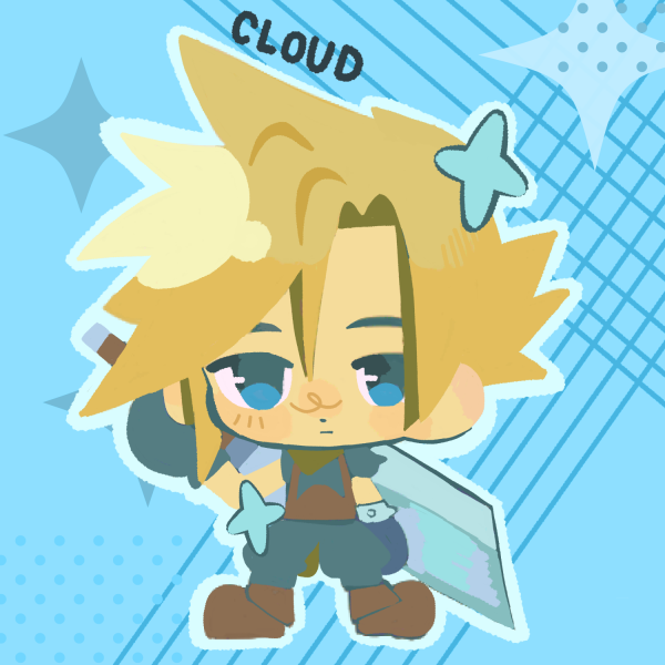 Cloud Strife stickers (final fantasy vii)