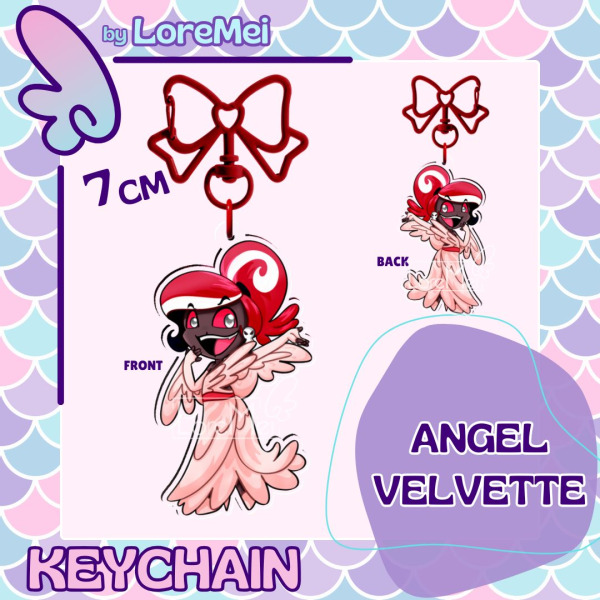 ꒰𑁬°Angel Velvette°໒꒱ || Acrylic Keychain