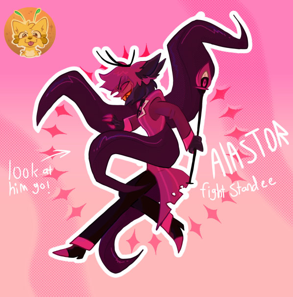 Alastor fight standee