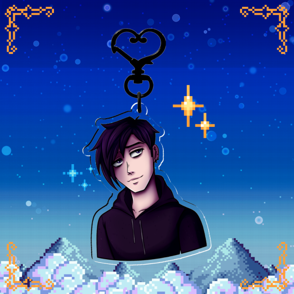 Sebastian - Stardew Valley - Clear Acrylic Keychain