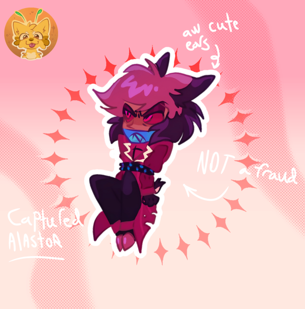 Captured alastor keychain