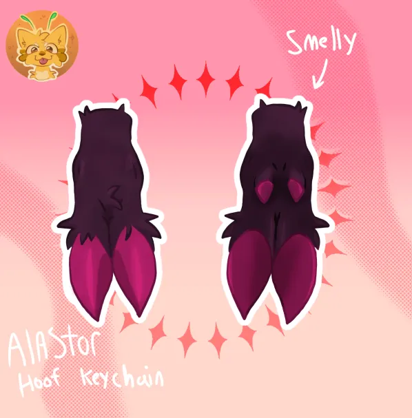 Alastor hoof keychain