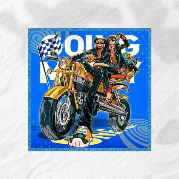 UsoppLuffyChopper Bike Art Board 140MM