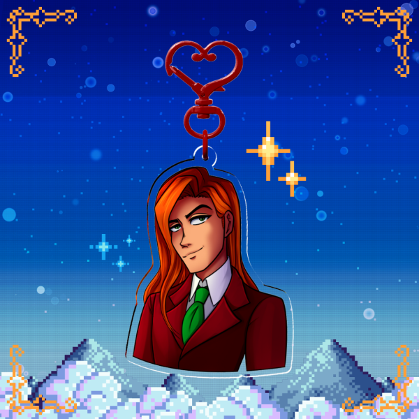 Elliott - Stardew Valley - Clear Acrylic Keychains