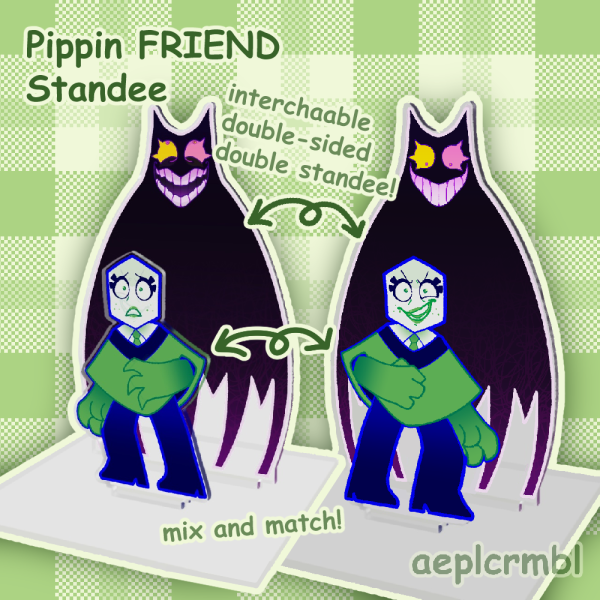 Double-sided Green Pippin and FRIEND Double Standee