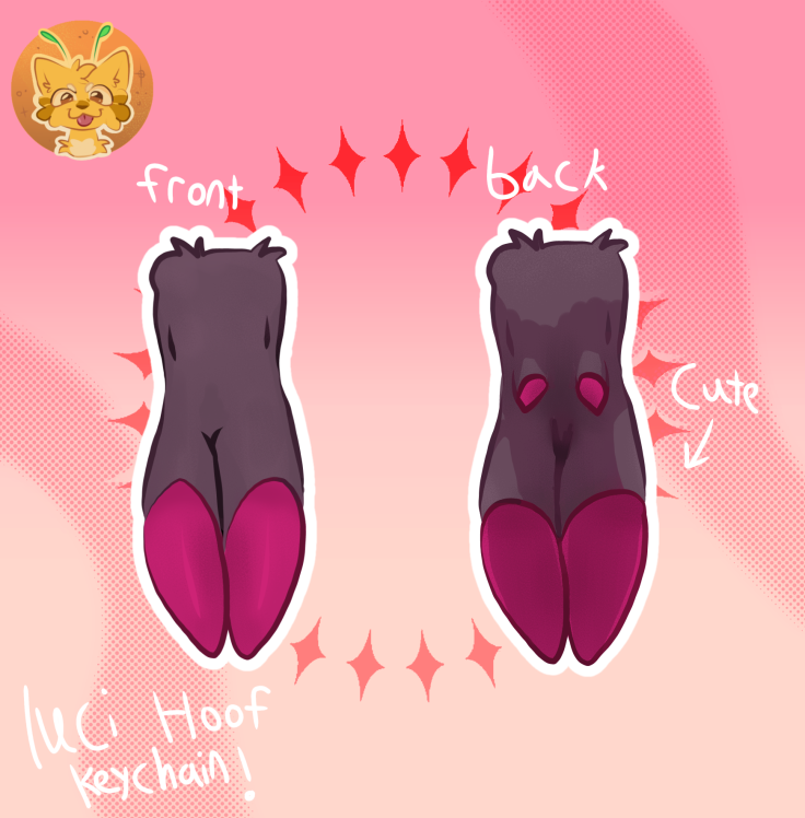 Lucifer hoof keychain