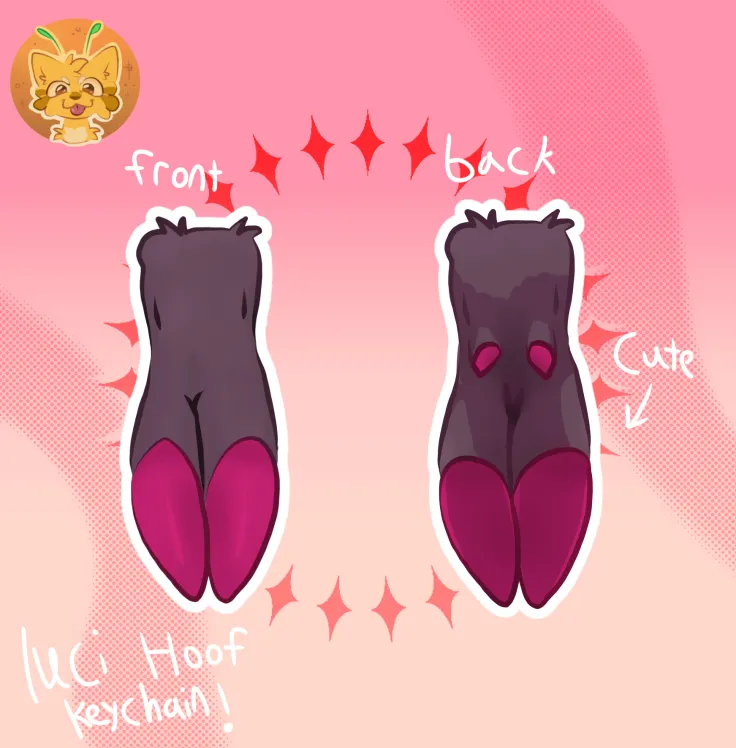 Lucifer hoof keychain