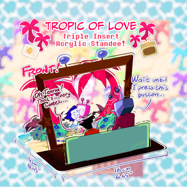[BIG] TROPIC OF LOVE | Triple Insert Acrylic Standee!