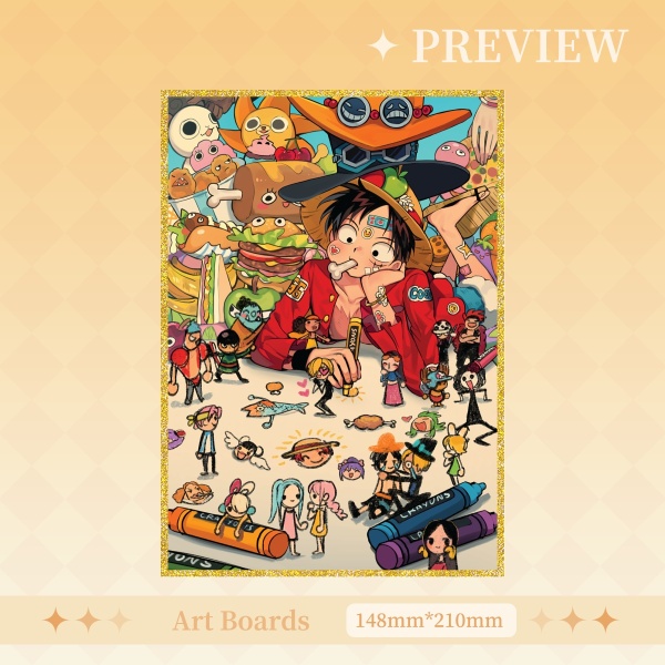 Luffy Gang Art Board A5