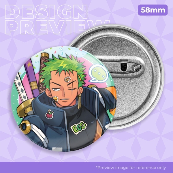 Zoro Egghead Donut Badge (58MM)