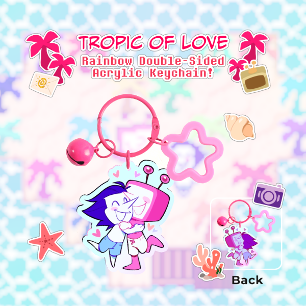 [TROPIC OF LOVE] Rainbow Acrylic Keychain