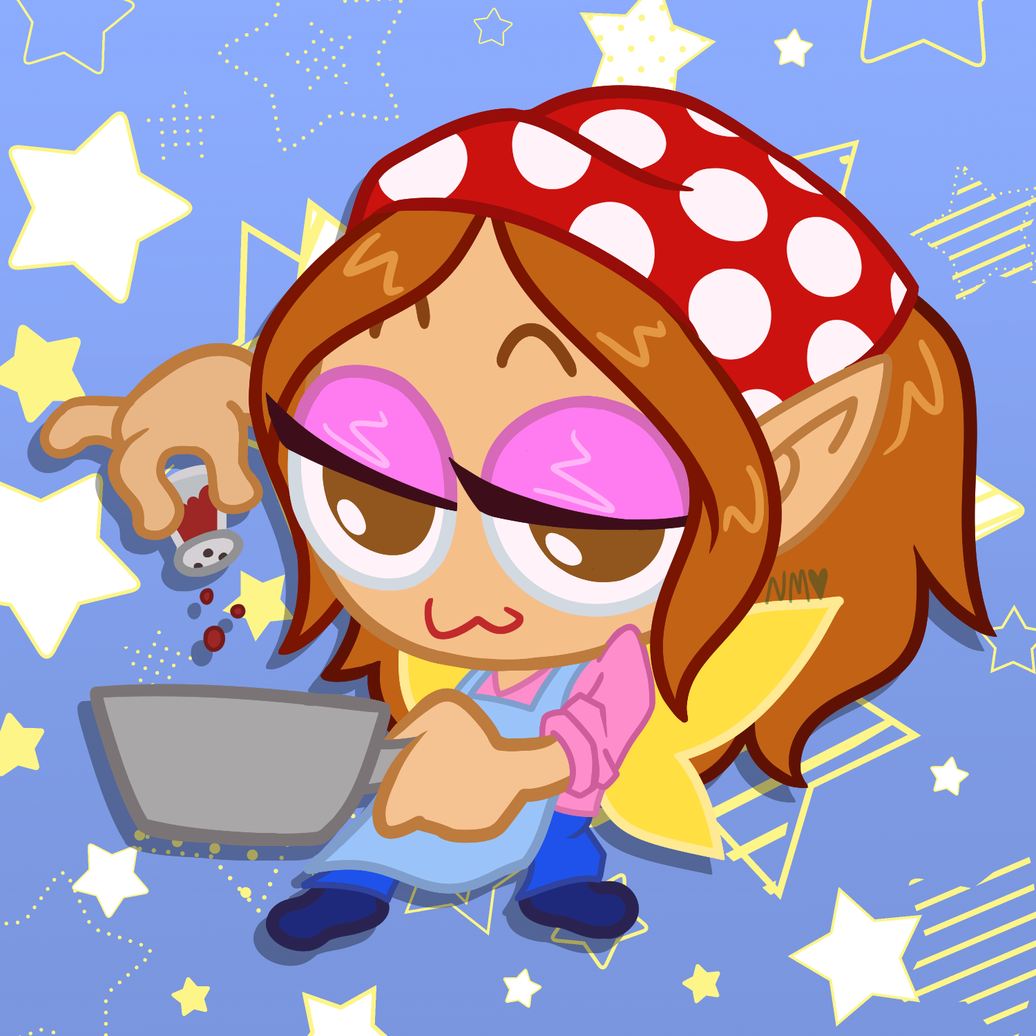 Neopets Soup Faerie Keychain