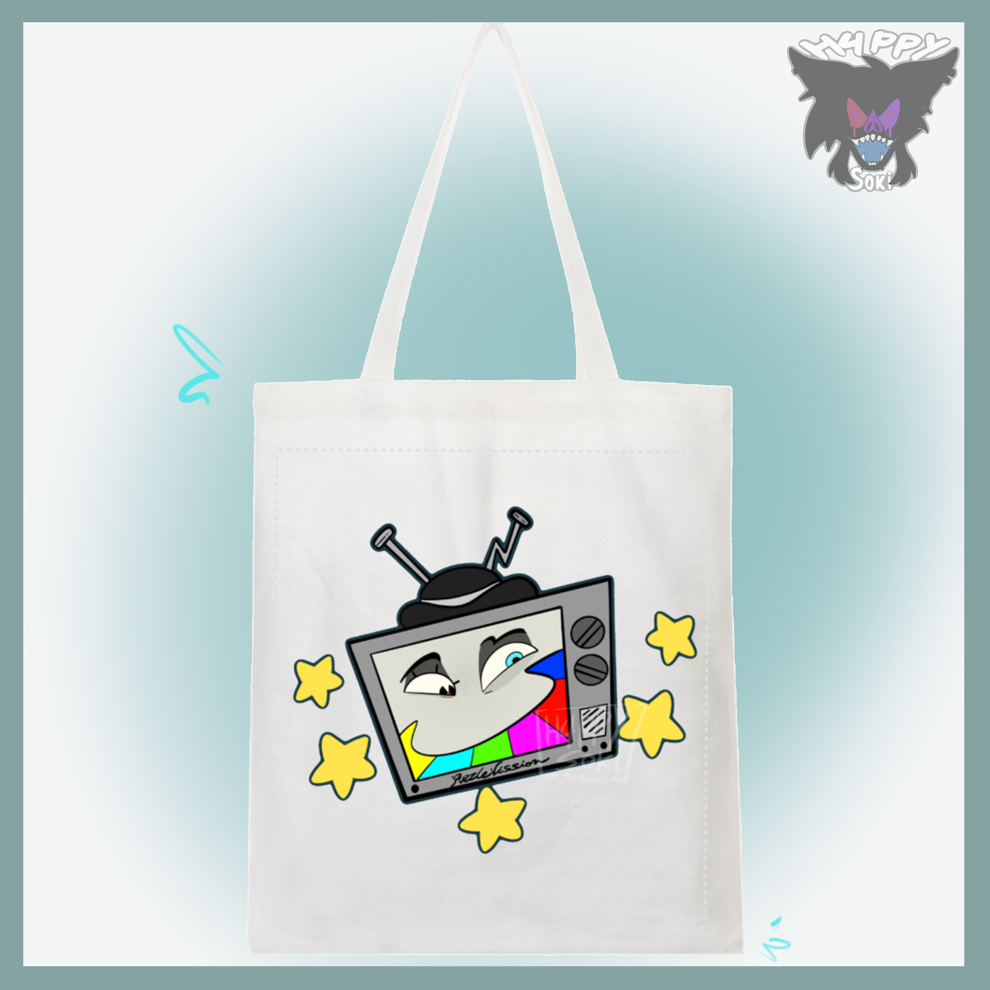 Mr Puzzles | Smg4 | Tote Bags by H4PPYSOKI - ACGGOODS