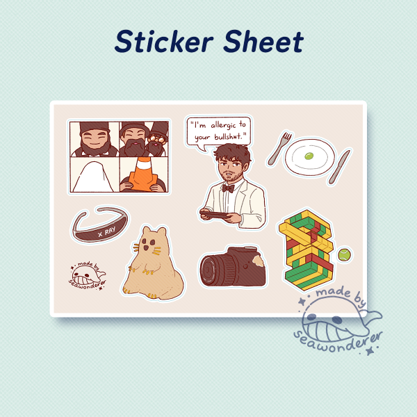 Taskmaster NZ Mix Sticker Sheet