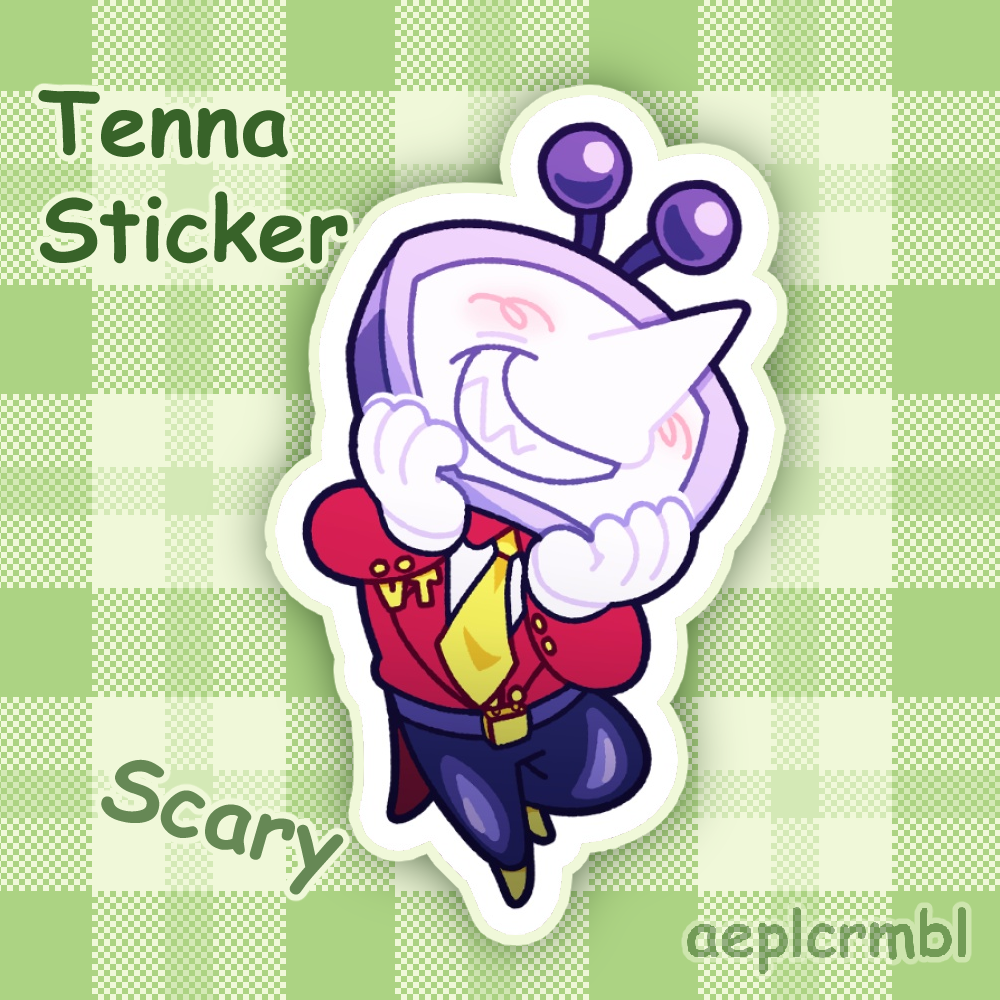 Scary Tenna Sticker