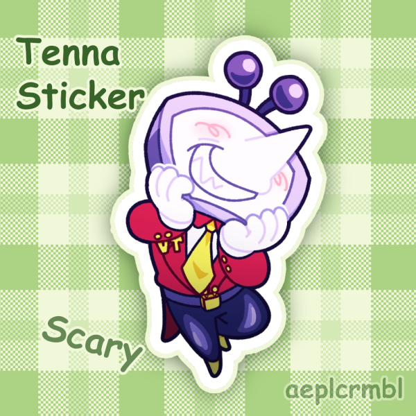 Scary Tenna Sticker