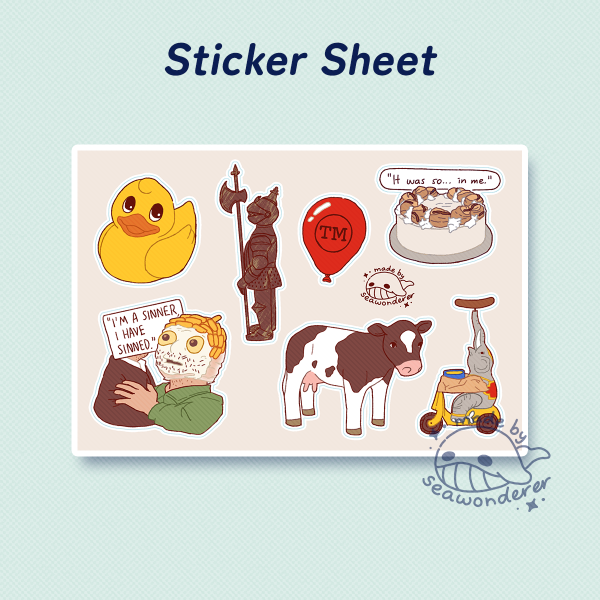 Taskmaster UK Mix Sticker Sheet