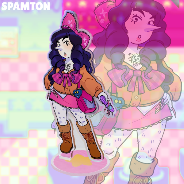 🌺 Gyaru Spamton Acrylic Standee!