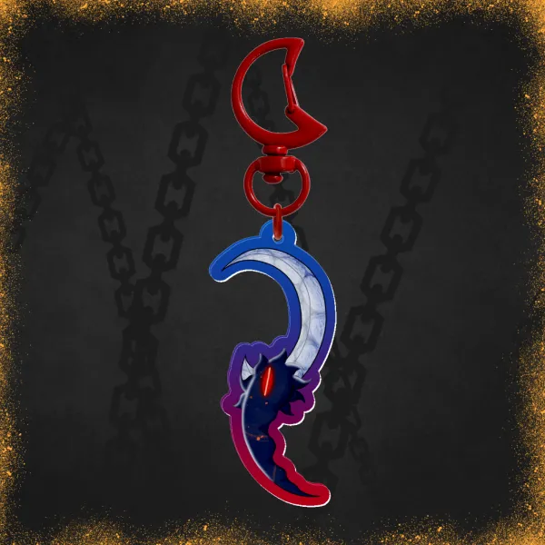 Scrying Sickle ~ Acrylic Keychain