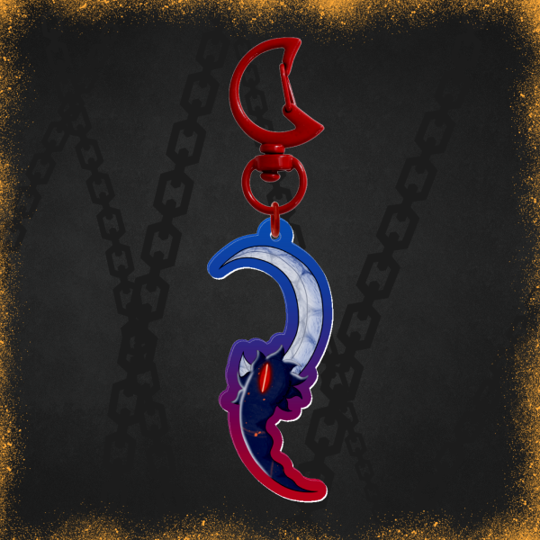 Scrying Sickle ~ Acrylic Keychain