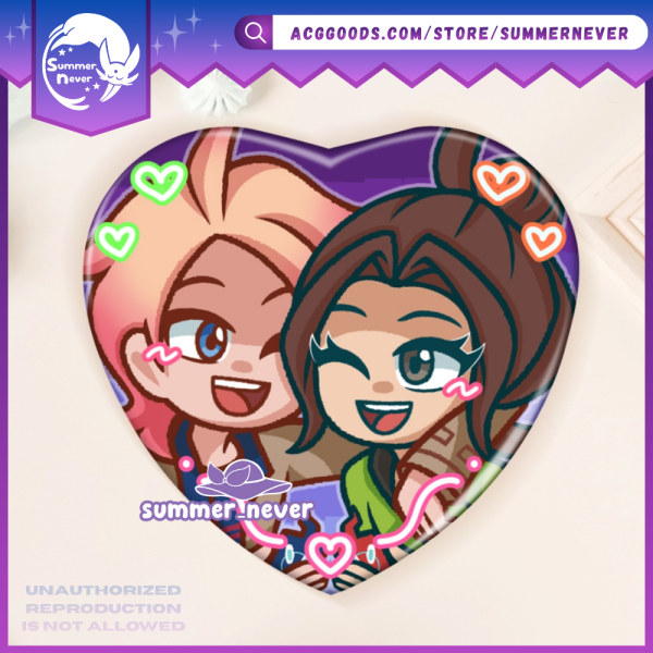 GAISEI [Pokemon] Urbain x Harmony Heart Button Badge