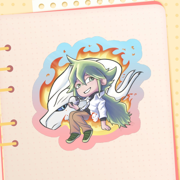 N and Reshiram Stiker!