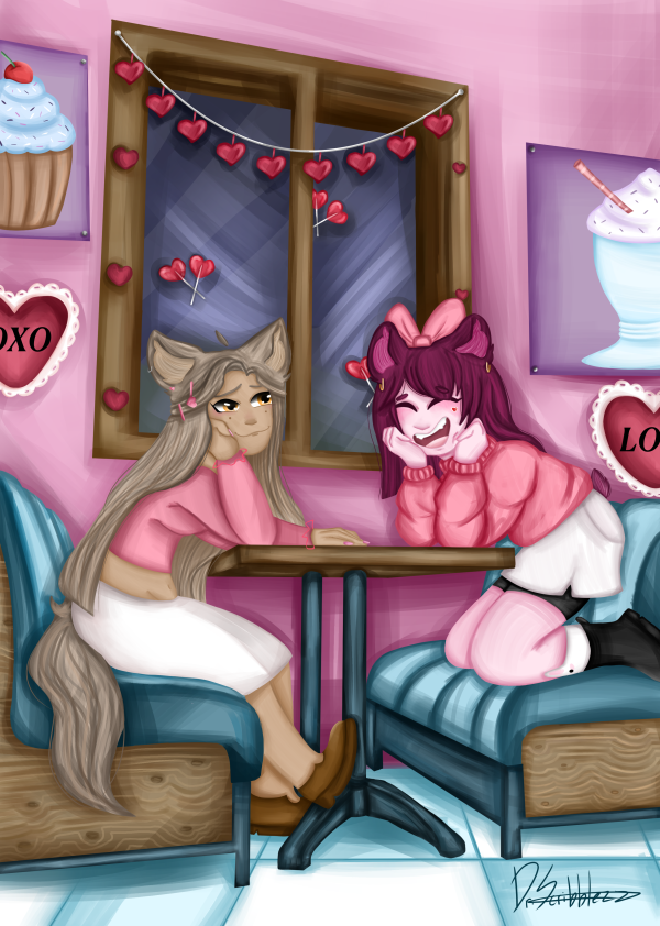 Vivian X Rose Valentine Poster