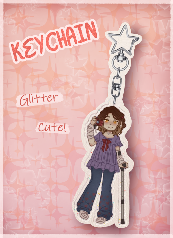 Cute Fem Vik Keychain