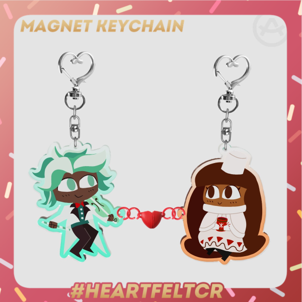 Mint Choco Cookie x Cocoa Cookie keychains