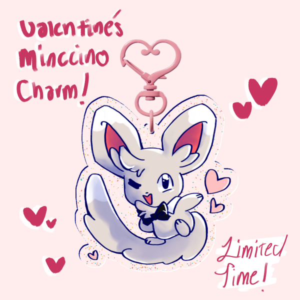 Valentine’s Minccino Charm