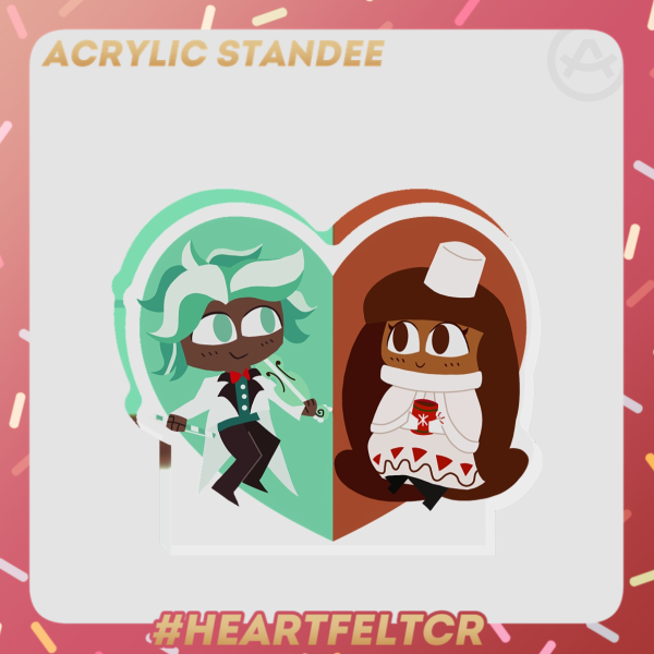 Mint Choco Cookie x Cocoa Cookie thick standee