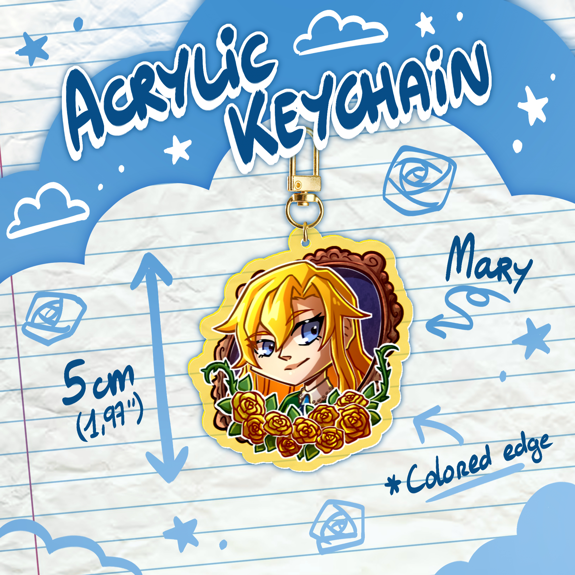 Mary - Ib Acrylic Keychain