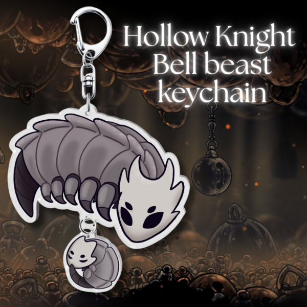 Hollow Knight Silksong Bell Beast keychain