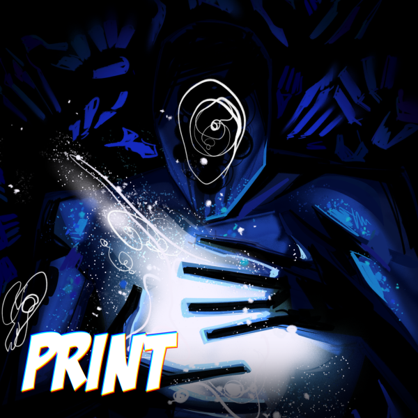 Blue Abyss Mini Print